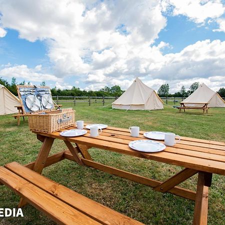 Bell Tent Glamping At Marwell Resort Winchester Ngoại thất bức ảnh